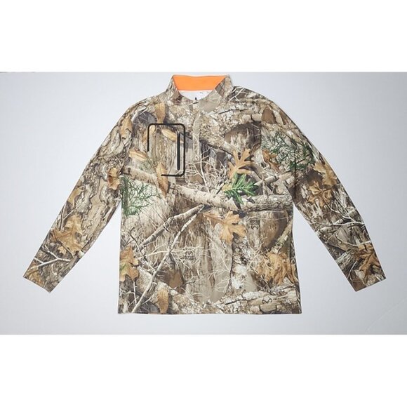 Puma x Real Tree Deep Forest Quarter Zip Pullover Jacket - Picture 2 of 12